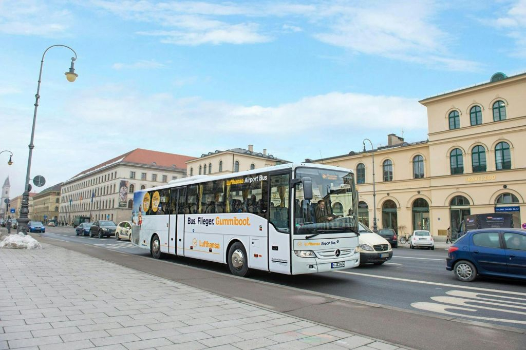 Traslados do aeroporto de Munique: Bilhetes de ida para o ônibus expresso da Lufthansa