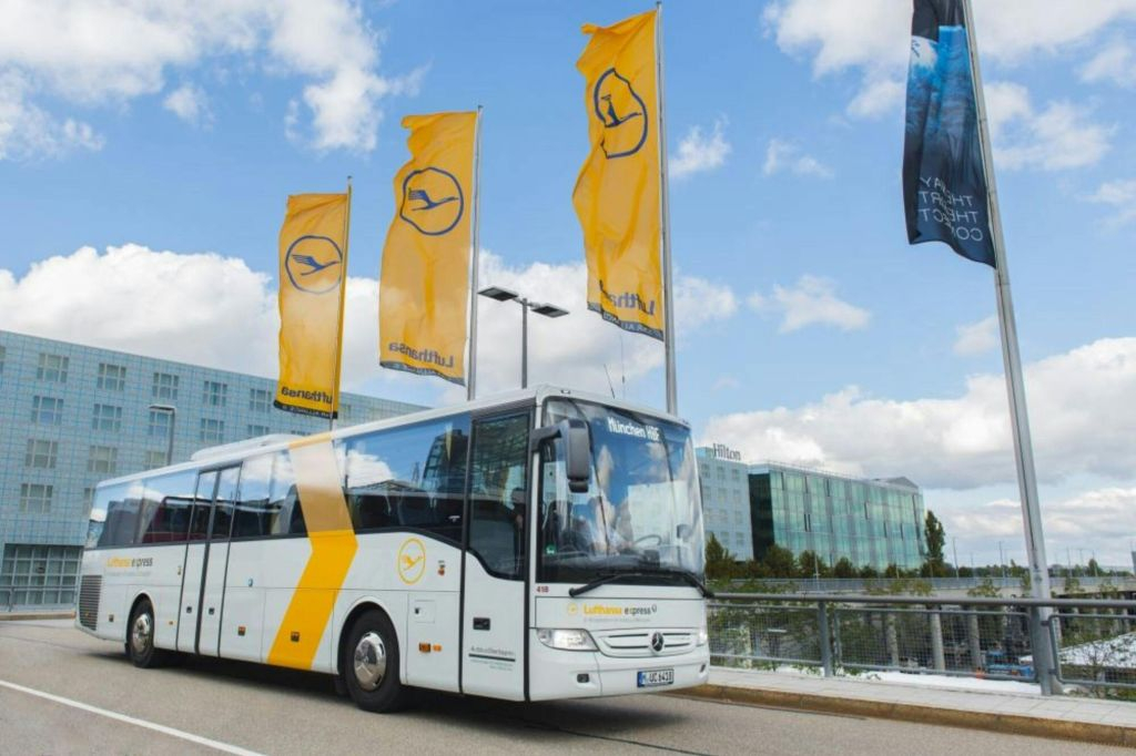 Traslados do aeroporto de Munique: Bilhetes de ida para o ônibus expresso da Lufthansa