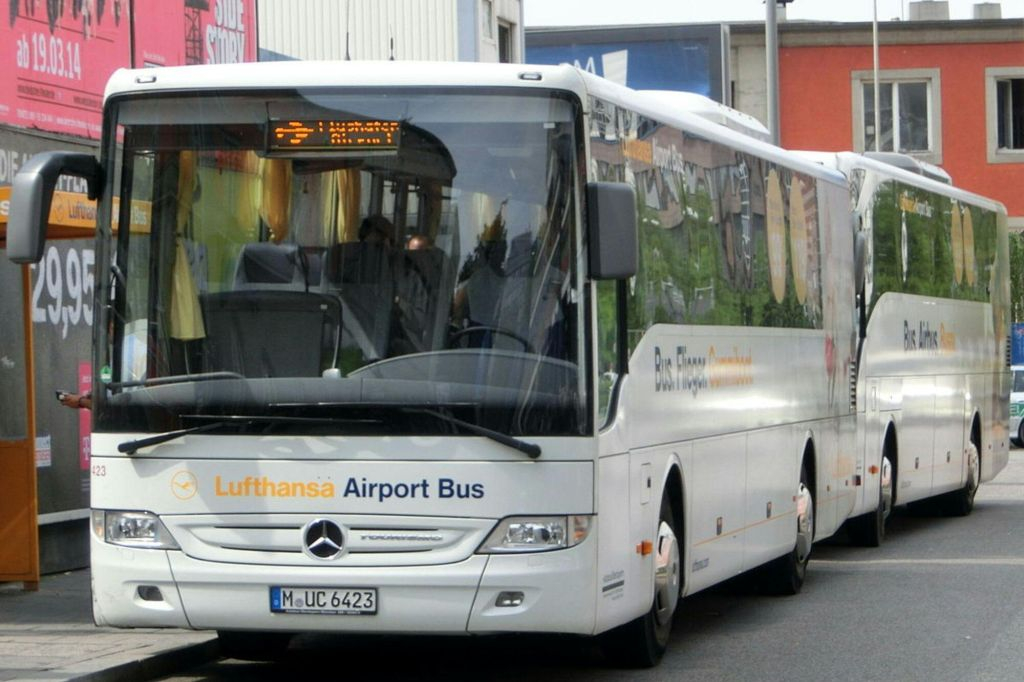 Traslados do aeroporto de Munique: Bilhetes de ida para o ônibus expresso da Lufthansa