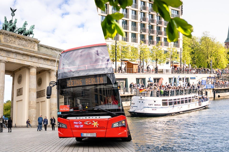 Berlin : 24 heures de visite en bus Hop-on Hop-off + croisière en bateau + audioguide