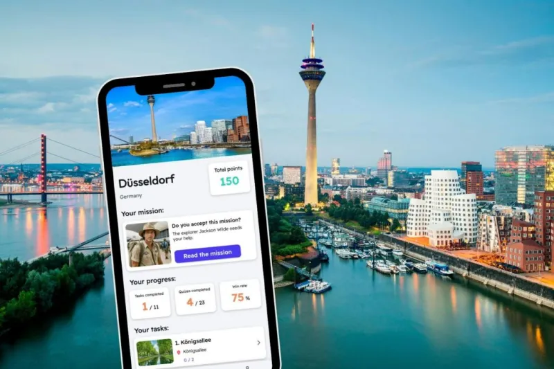 Düsseldorf : Jeu d'exploration de la ville