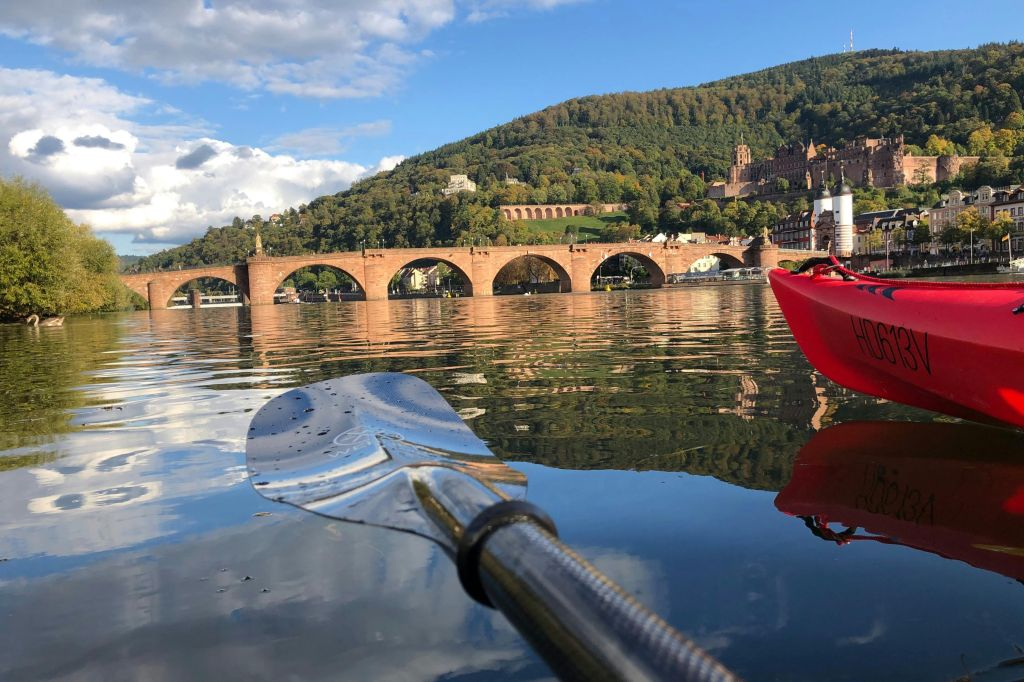 Excursiones en kayak por el río Neckar en Heidelberg