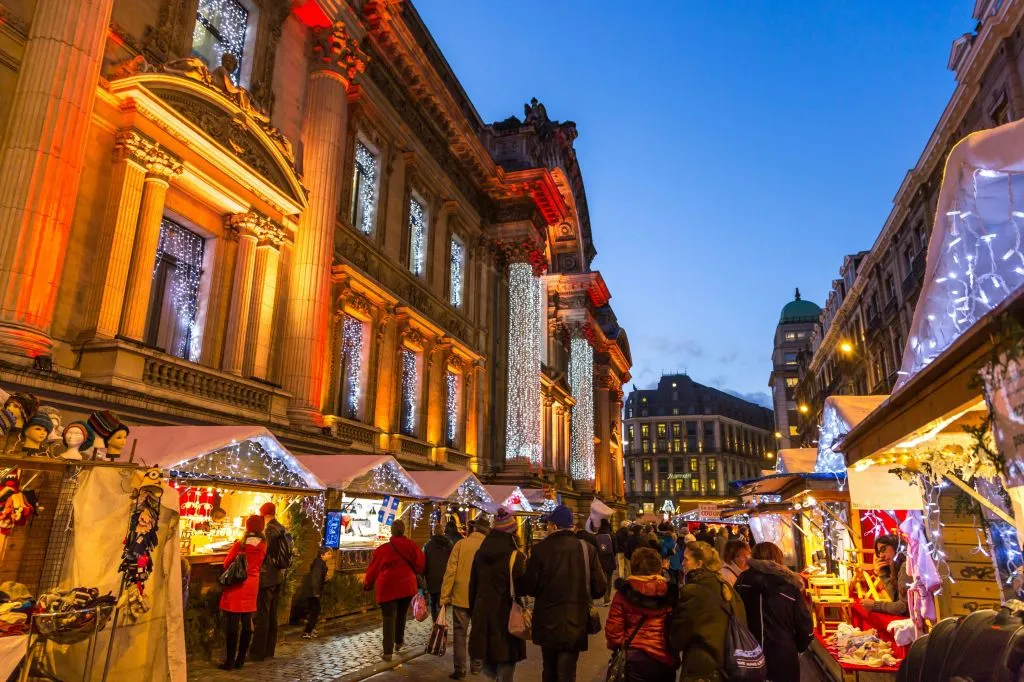 Bruxelles : Circuit des lumières de Noël