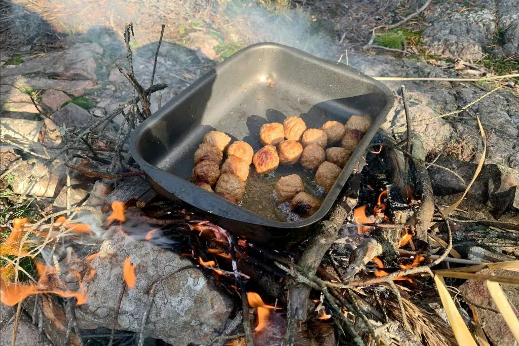 Stockholm : Randonnée dans une réserve naturelle + déjeuner autour d'un feu de camp + transport aller-retour