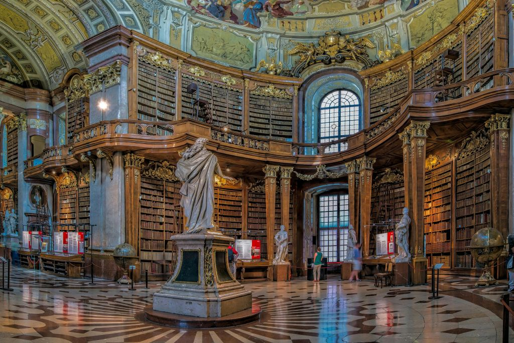 Áustria: Visita à Biblioteca Nacional em espanhol