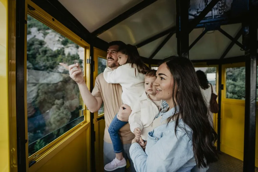 Montserrat Cable Car: Ascent and Descent