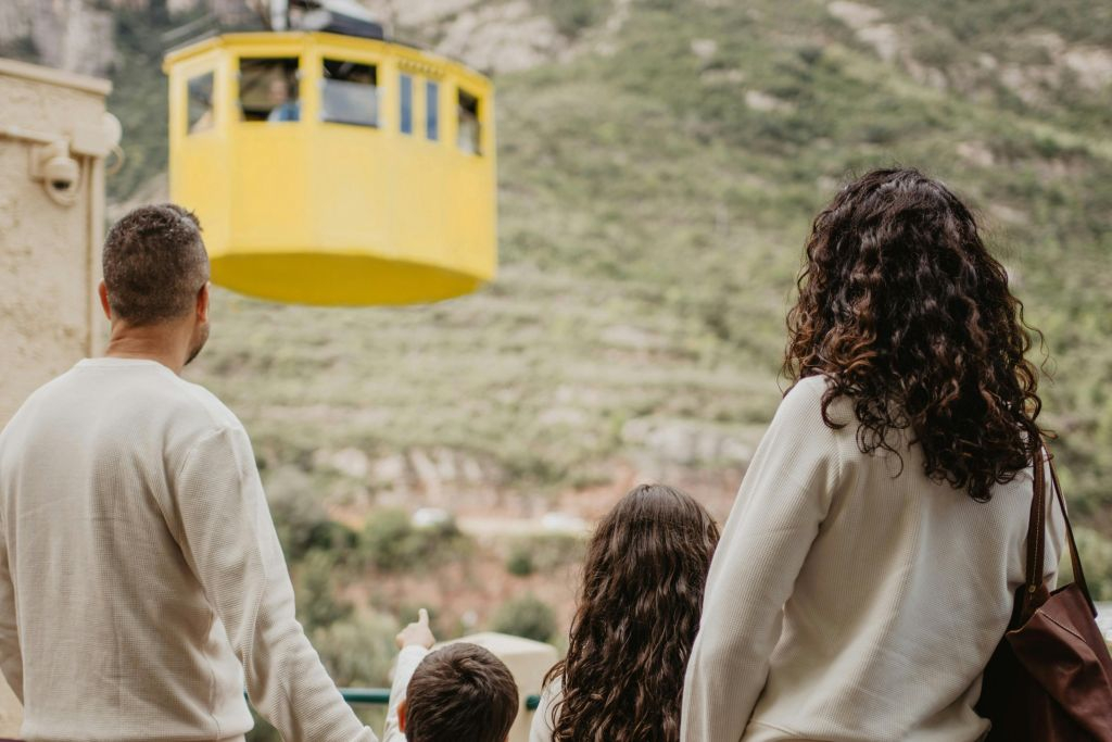 Montserrat Cable Car: Ascent and Descent