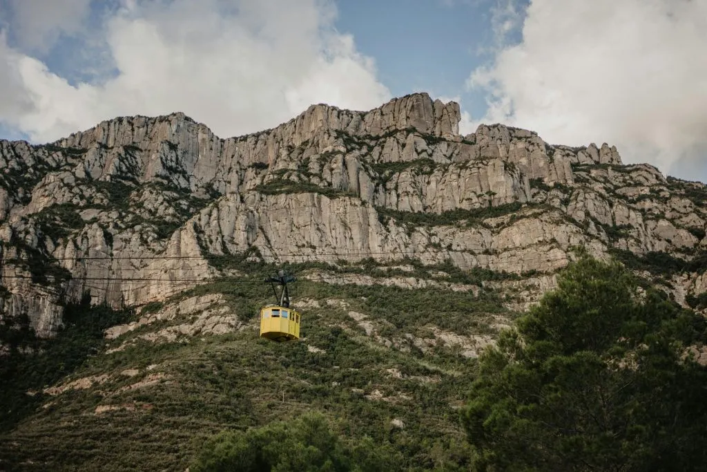 Montserrat Cable Car: Ascent and Descent