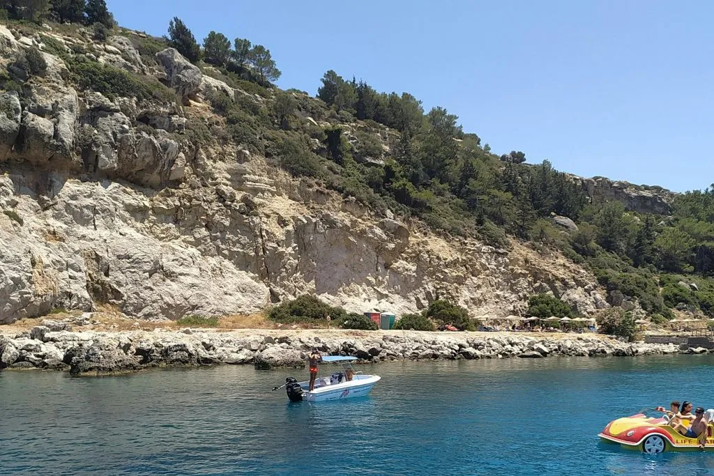 Rodes: Kallithea, praia de Afandou e passeio de cruzeiro pela baía de Anthony Quinn