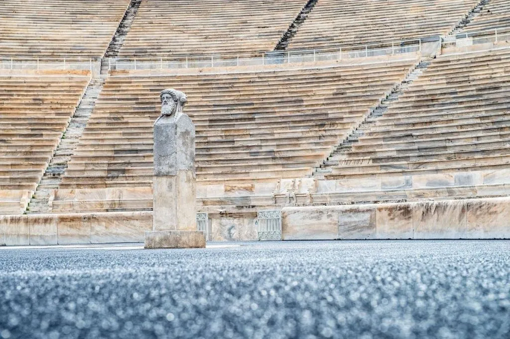 Séance d'entraînement pour les Jeux olympiques à Athènes