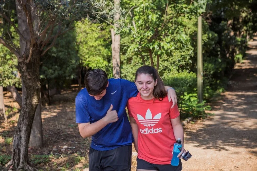 Séance d'entraînement pour les Jeux olympiques à Athènes