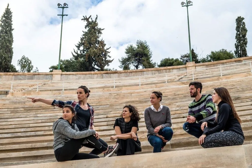 Séance d'entraînement pour les Jeux olympiques à Athènes