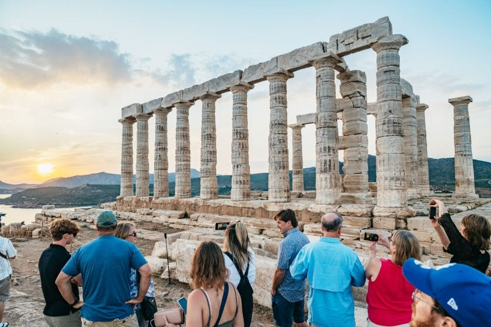 Capo Sounion e Tempio di Poseidone: Tour per piccoli gruppi al mattino o al tramonto + trasferimento