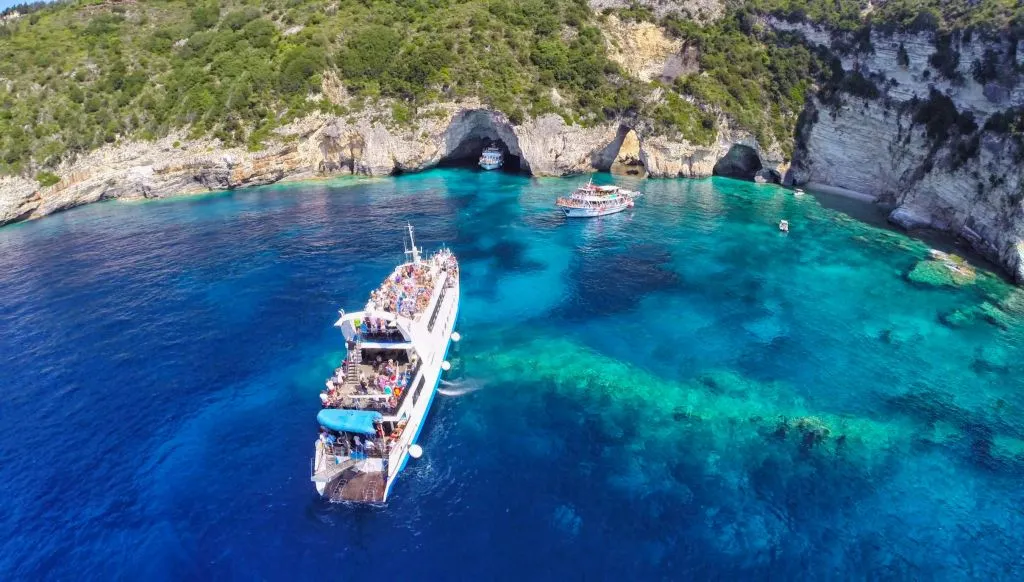 Paxos & Antipaxos Blue Caves Cruise (Lakka Village) From Corfu Port