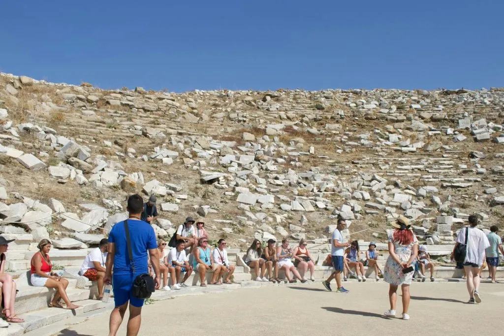 Mykonos : Croisière en bateau vers Rhenia + visite guidée de Delos