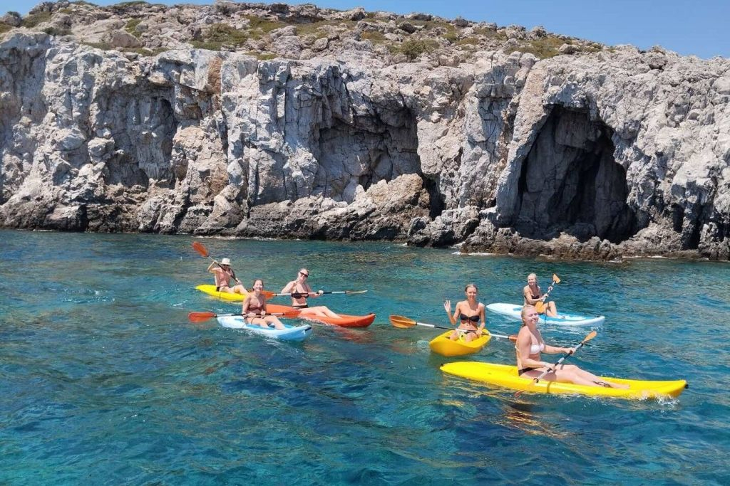 Rhodes : Croisière en bateau + plongée en apnée + déjeuner