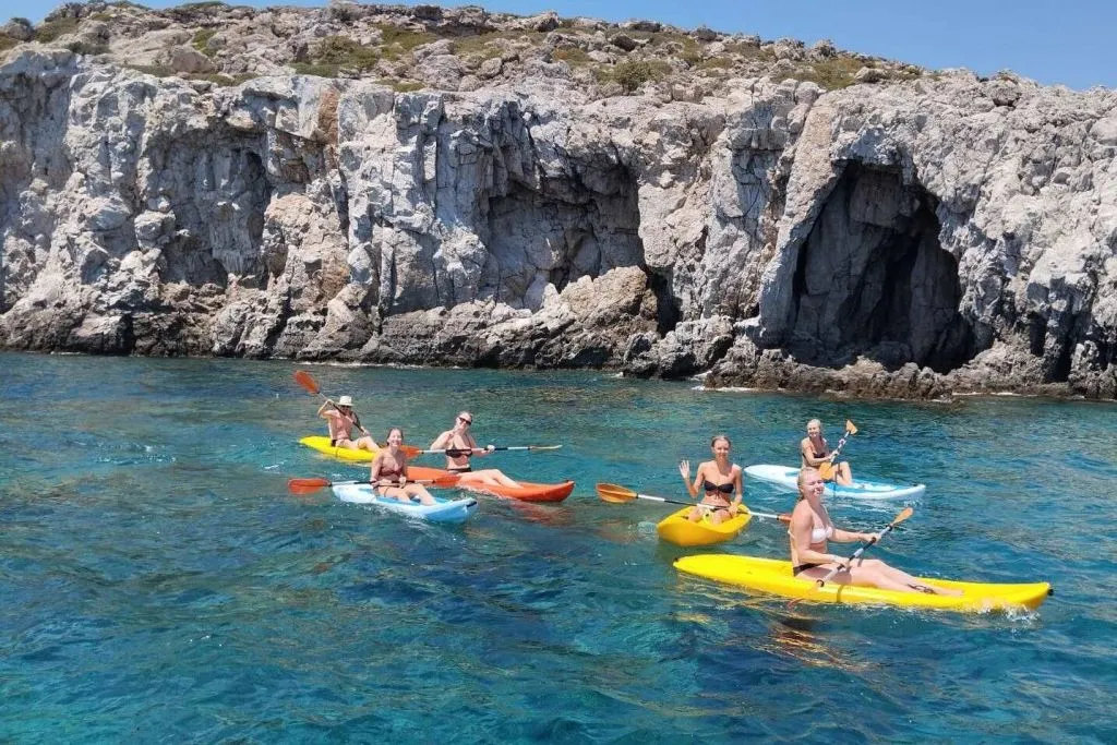 Rhodes : Croisière en bateau + plongée en apnée + déjeuner