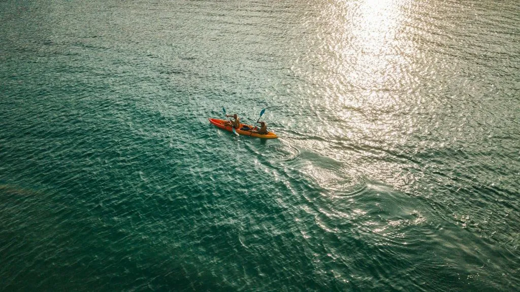 Mykonos Super Paradise Beach: noleggio kayak e pagaia