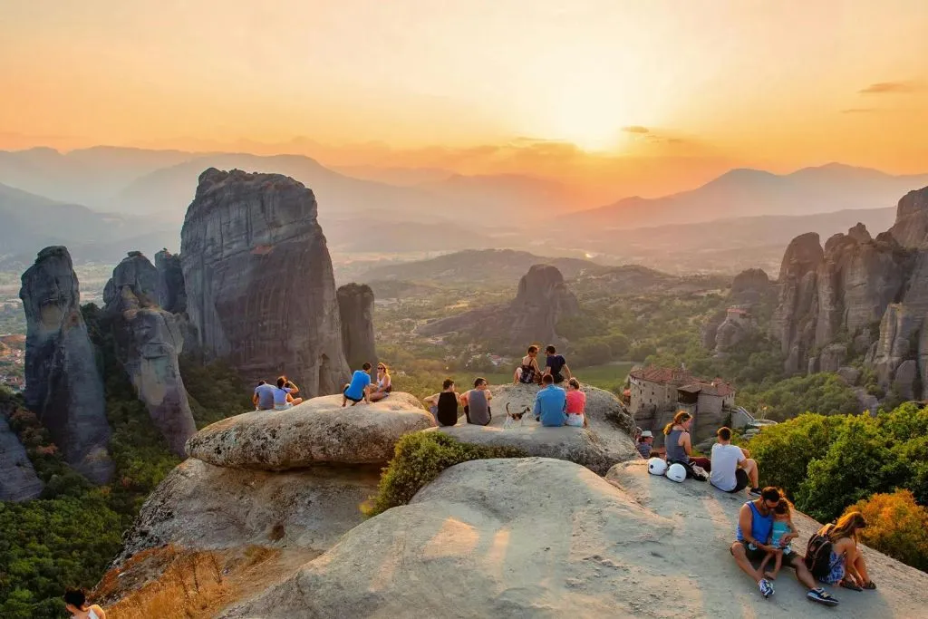 Météores : Visite guidée au coucher du soleil + prise en charge à l'hôtel
