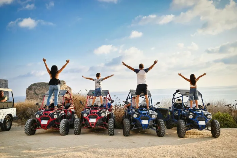 Gozo: Passeio guiado de Buggy ao pôr do sol + Transfer de ida e volta