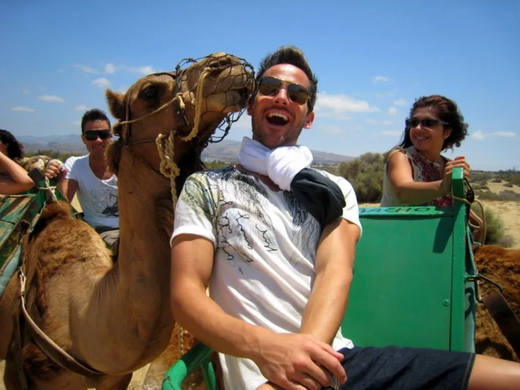 Paseo en camello por las dunas de Maspalomas