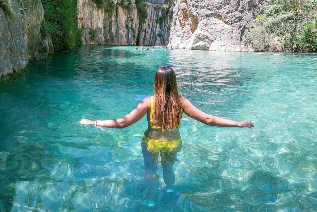 Sorgenti termali di Montanejos e cascata della fidanzata: Tour guidato da Valencia + Pranzo