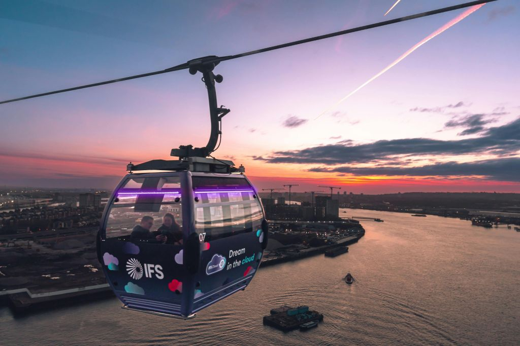 Teleférico de Londres: Bilhete de ida e volta
