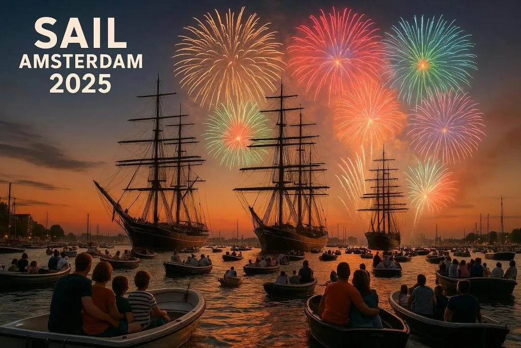 Amsterdam: SAIL 2025 Luxury Open Boat Cruise + Drink