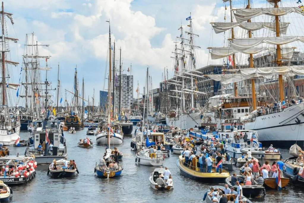 Amsterdam: SAIL 2025 Luxury Open Boat Cruise + Drink