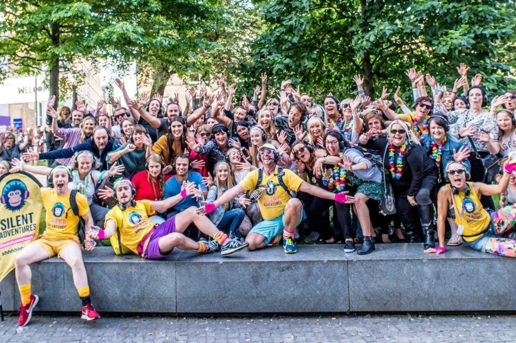 Edinburgh: Guided Silent Disco Adventure at the Fringe (August)