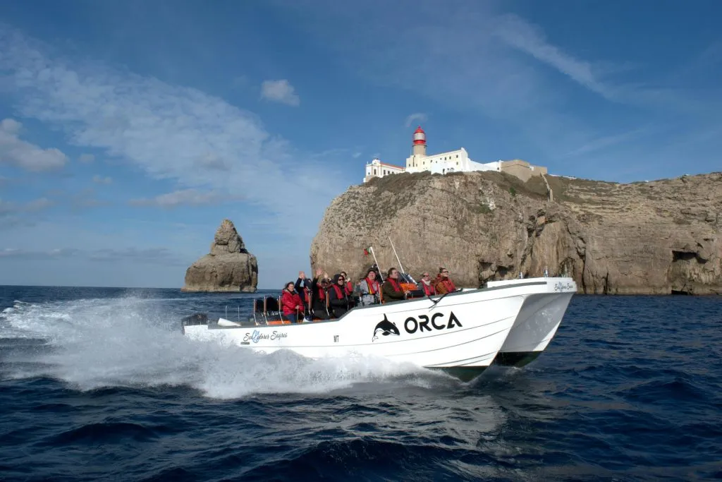 Sagres: Visita guiada a grutas e observação de golfinhos