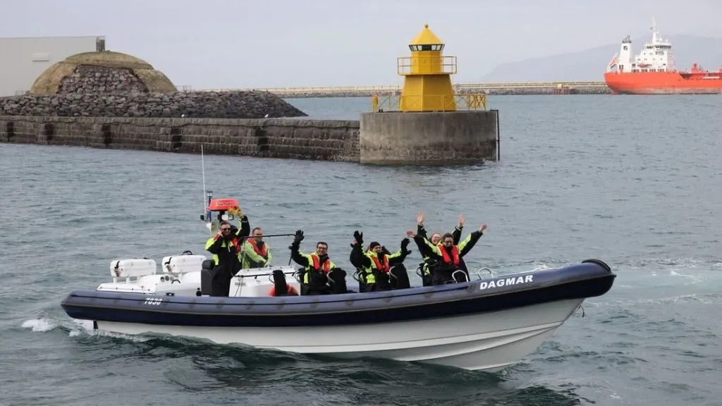 Whale Watching: Whales of Iceland Entry + RIB Boat Tour from Reykjavik