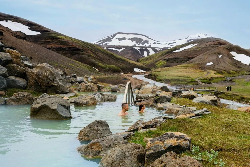 Islandia Entrada a los Baños de las Tierras Altas