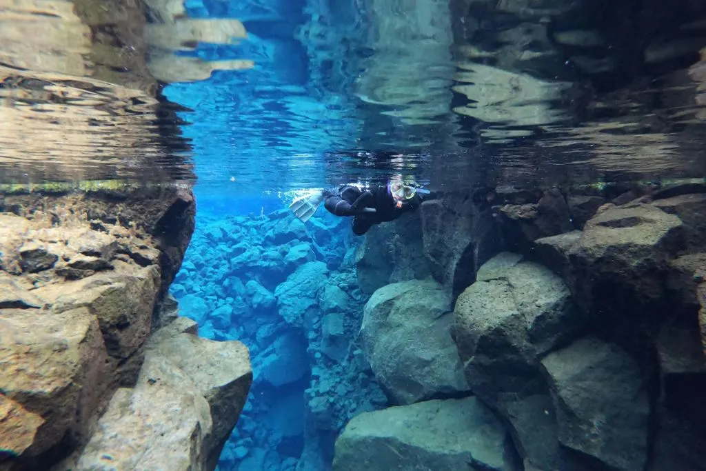 Silfra: Aventura guiada de snorkeling a partir de Reiquiavique
