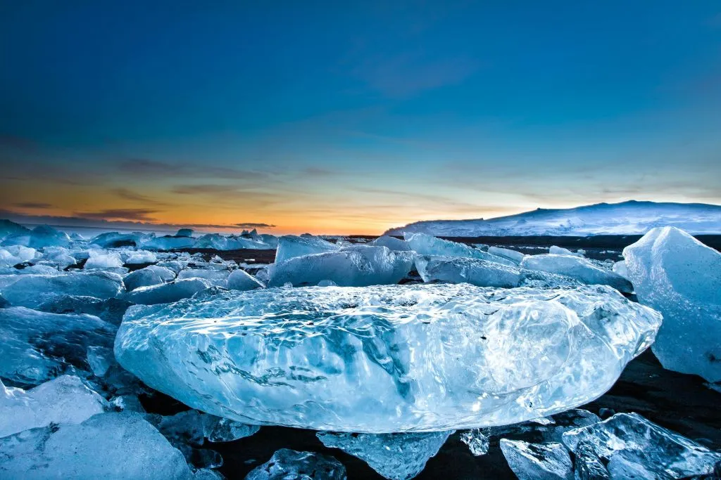 Lagoa da geleira Jökulsárlón: Ida e volta de Reykjavik
