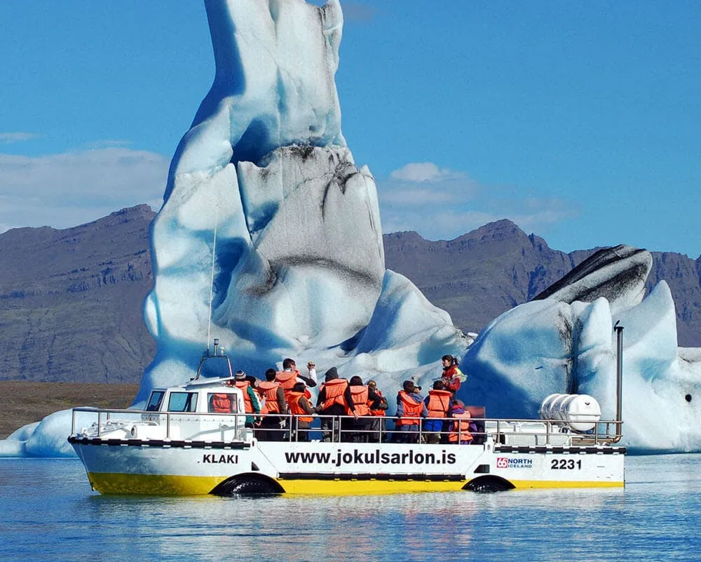 Lagoa da geleira Jökulsárlón: Ida e volta de Reykjavik