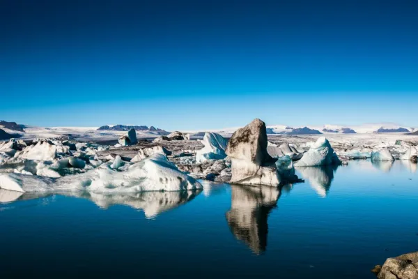 Lagoa da geleira Jökulsárlón: Ida e volta de Reykjavik