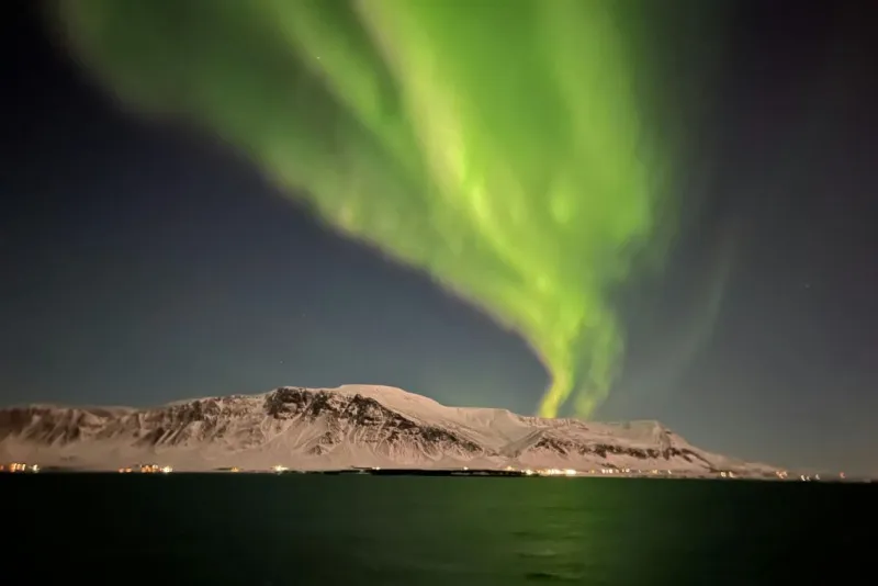 Reykjavik : Excursion en bateau à la recherche d'aurores boréales