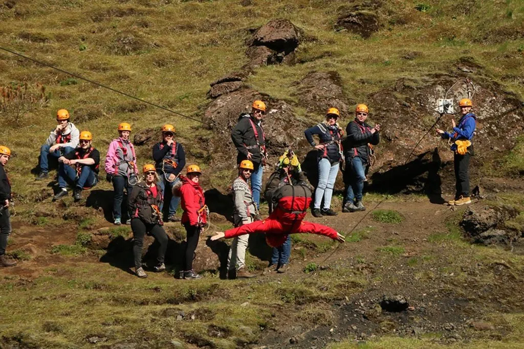 Islande : 2 heures d'aventure en tyrolienne