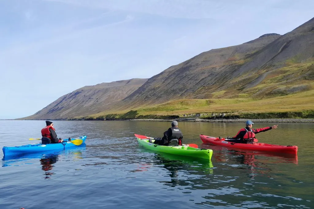 Siglufjordur: Passeio guiado de caiaque