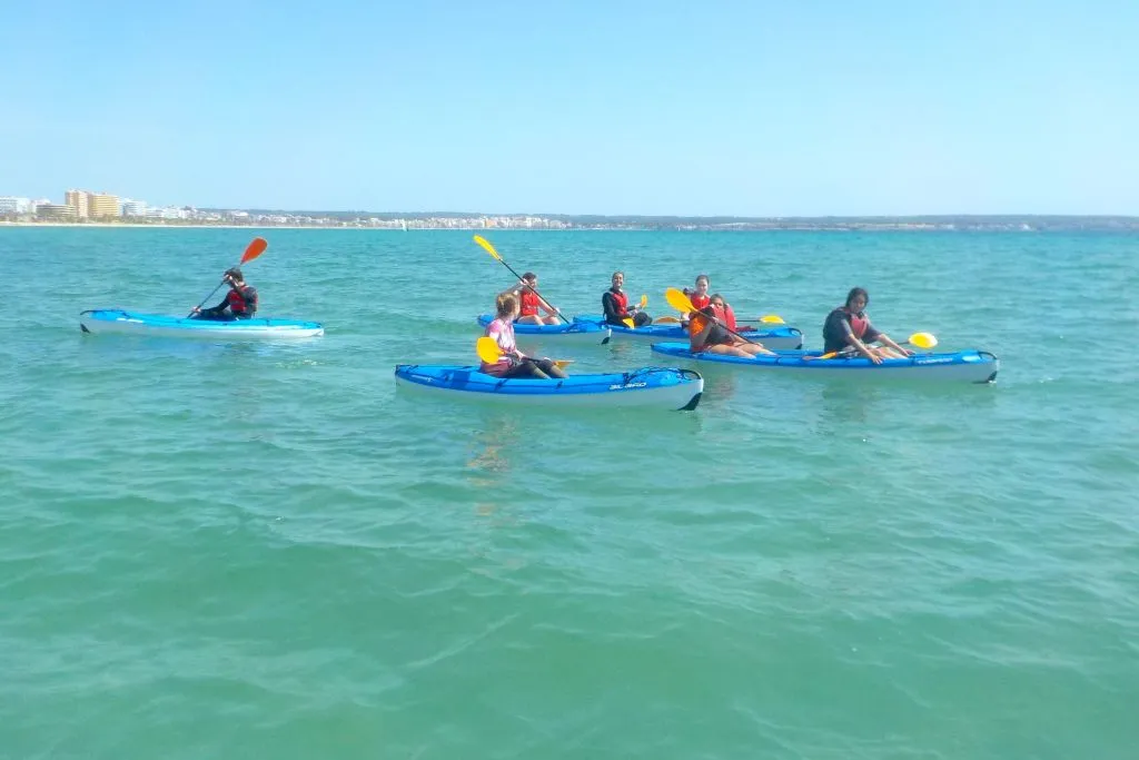 Alquiler de kayak en la bahía de Palma