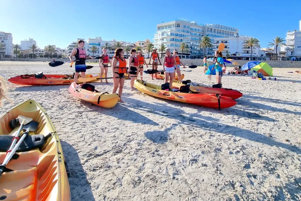 Alquiler de kayak en la bahía de Palma