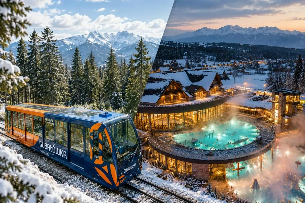 Zakopane: Visita guiada com piscinas termais + traslado do hotel a partir de Cracóvia