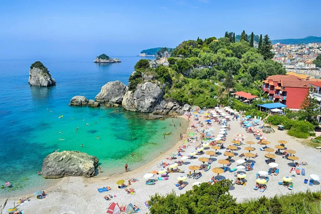 Parga, Syvota et la lagune bleue : Croisière en bateau d'une journée au départ de Corfou