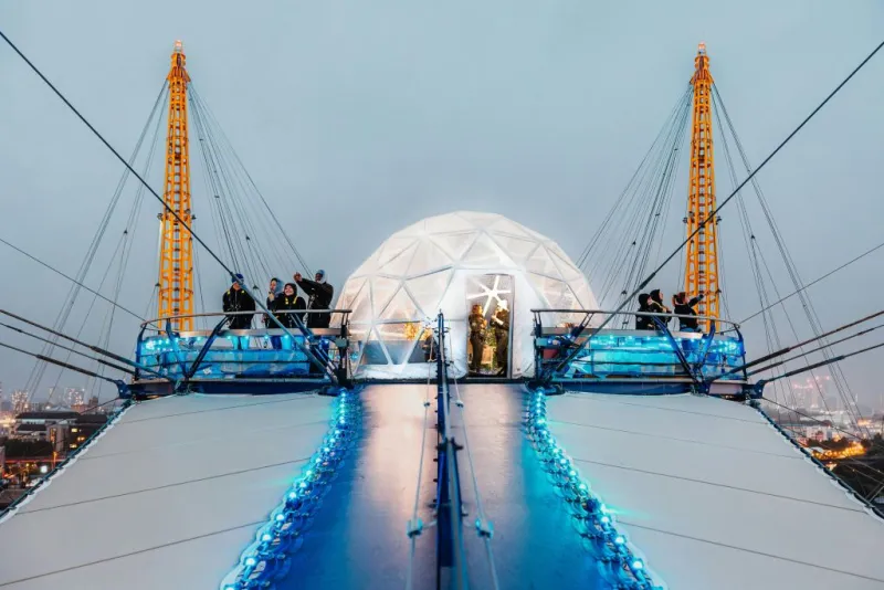 Up at The O2: Snow Globe Climb Guided Experience