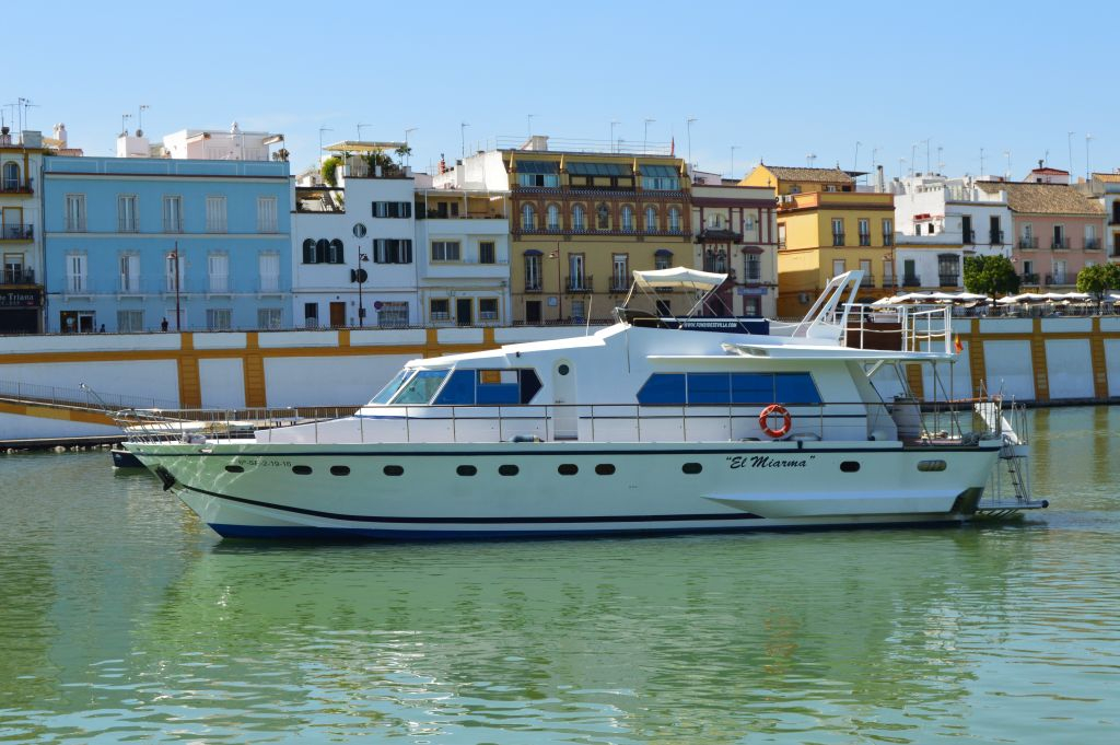 Sevilla: Crucero en barco con bebida y aperitivo