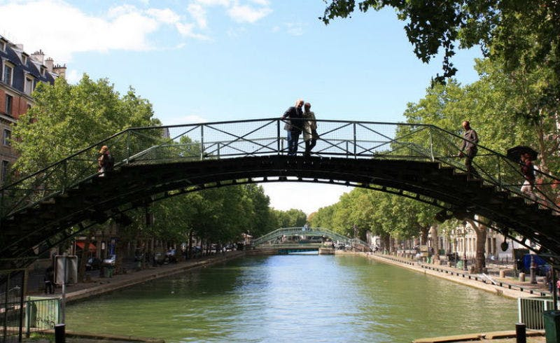 Paseo en barco por el canal Saint-Martin y el Sena