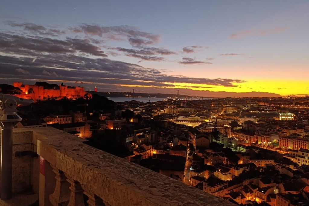 Church of Our Lady of Grace: Golden Hour at Convento da Graça Terrace