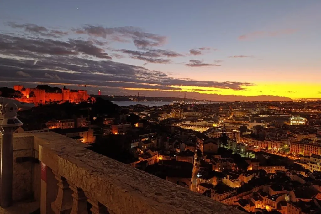 Church of Our Lady of Grace: Golden Hour at Convento da Graça Terrace