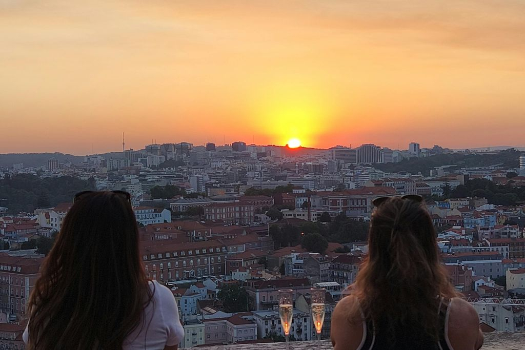 Church of Our Lady of Grace: Golden Hour at Convento da Graça Terrace
